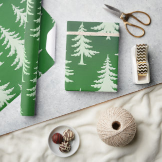 Klassieke kerstboom cadeaupapier