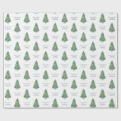 Klassieke kerstboom Chinoiserie Prettige feestdage Cadeaupapier (Vlak)