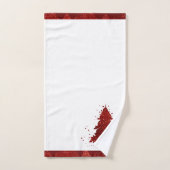 Klassieke kerstboom | Feestelijke Rich Crimson Red Bad Handdoek (Handdoek)