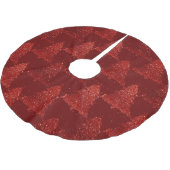 Klassieke kerstboom | Feestelijke Rich Crimson Red Kerstboom Rok (Gekanteld)