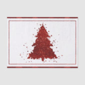 Klassieke kerstboom | Feestelijke Rich Crimson Red Tissuepapier (Voorkant)