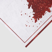 Klassieke kerstboom | Feestelijke Rich Crimson Red Tissuepapier (Detail)