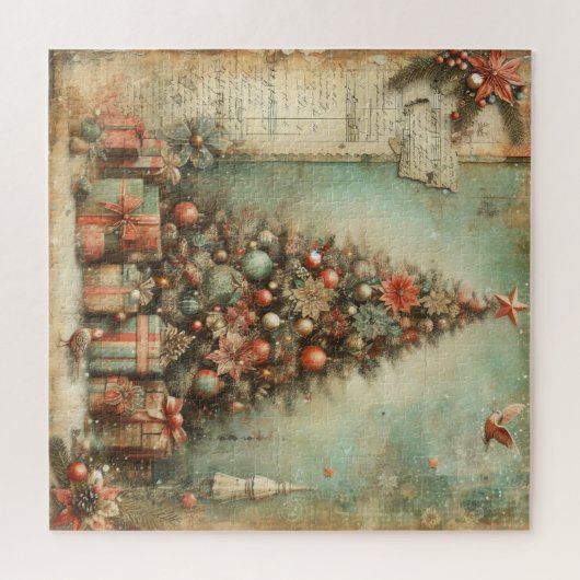 Klassieke Kerstboom Jigsaw Puzzel (Horizontaal)