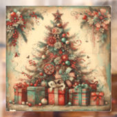 Klassieke Kerstboom Raam Cling Raamsticker (Vel 2)