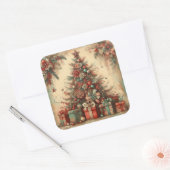 Klassieke kerstboom Stickers (Envelop)