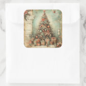 Klassieke kerstboom Stickers (Tas)