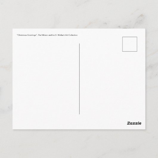 Klassieke kerstboomkunst briefkaart (Achterkant)