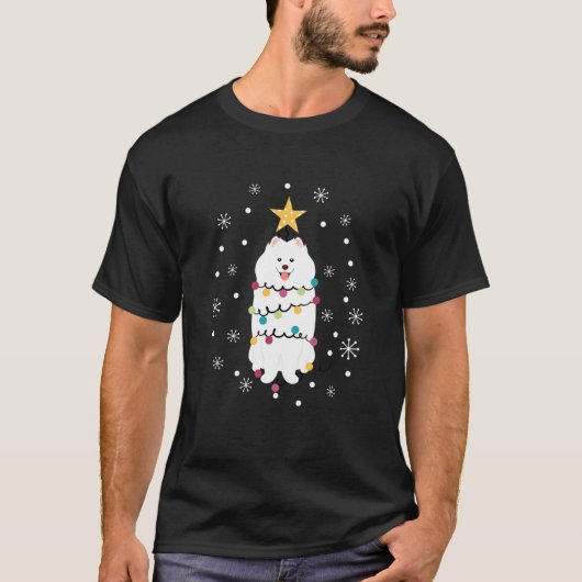 Klassieke kerstboomstructuur t-shirt (Voorkant)