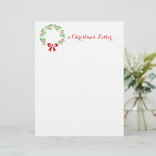 Klassieke kerstbrief (Staand voorkant)
