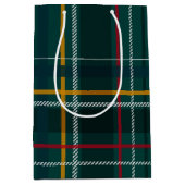 Klassieke kerstcadeau groene feestdag medium cadeauzakje (Voorkant)