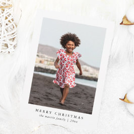 Klassieke kerstcadeau voor Merry Dot Print Feestdagenkaart