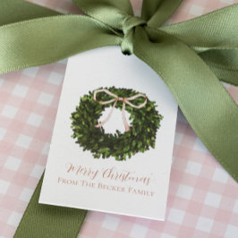 Klassieke kerstcadeauLabels - Cadeaulabel