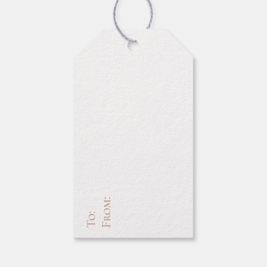 Klassieke kerstcadeauLabels -  Cadeaulabel (Achterkant)