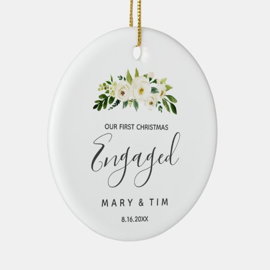 Klassieke kerstcadeautjes met kerst keramisch ornament (Rechts)