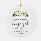 Klassieke kerstcadeautjes met kerst keramisch ornament (Voorkant)