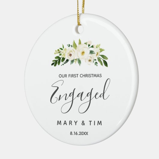 Klassieke kerstcadeautjes met kerst keramisch ornament (Links)