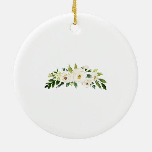 Klassieke kerstcadeautjes met kerst keramisch ornament (Achterkant)