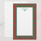 Klassieke kerstcadeautjes op maat briefpapier (Voorkant / Achterkant)