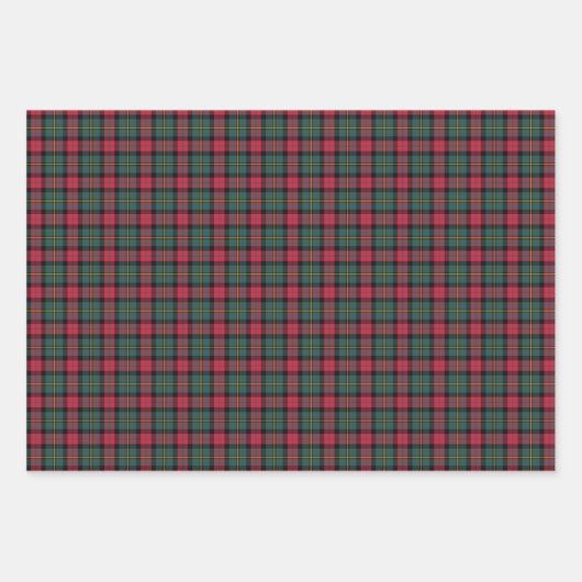 Klassieke kerstcadeauvariëteit inpakpapier vel (Voorkant)