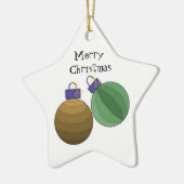 Klassieke kerstdecoraties keramisch ornament (Links)