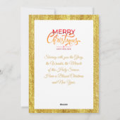 Klassieke kerstengelenmuziek "Prettig kerstfeest"  Feestdagenkaart (Achterkant)