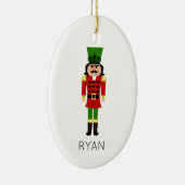 Klassieke kerstfeestbenaming voor sensatieprogramm keramisch ornament (Rechts)