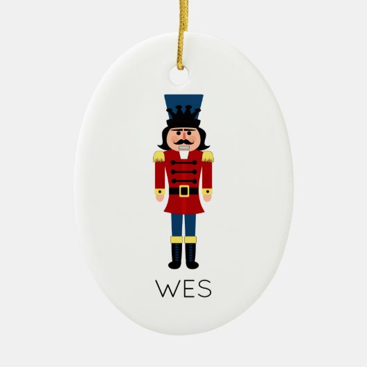 Klassieke kerstfeestbenaming voor sensatieprogramm keramisch ornament (Voorkant)