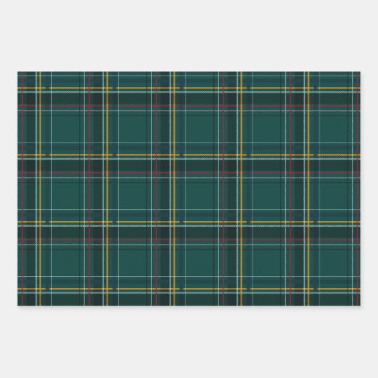 Klassieke kerstfeestdag inpakpapier vel (Voorkant 3)