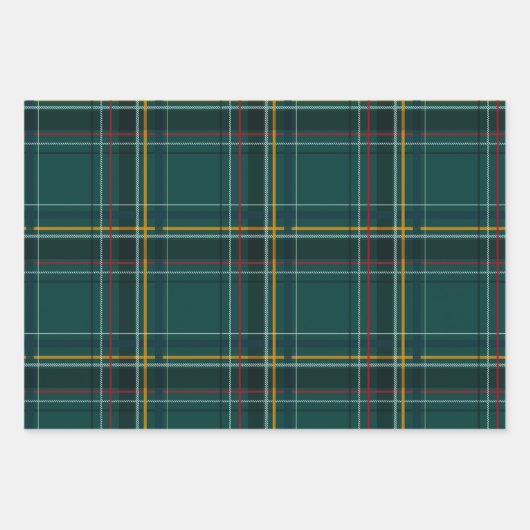 Klassieke kerstfeestdag inpakpapier vel (Voorkant)