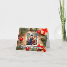 Klassieke Kerstfoto Aangepaste Prettig Kerstfeest