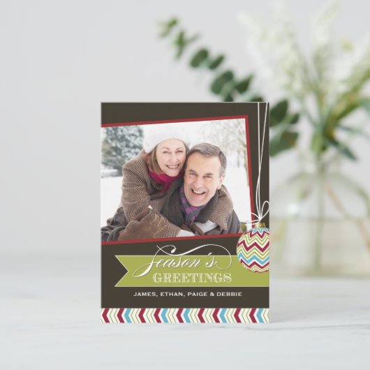 Klassieke Kerstfoto Briefkaarten (Staand voorkant)