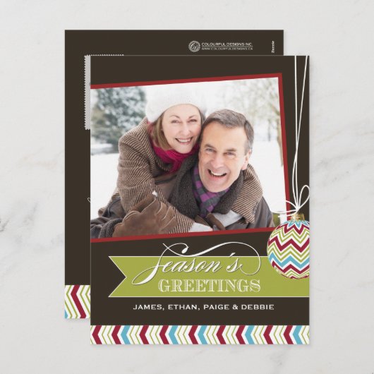 Klassieke Kerstfoto Briefkaarten (Voorkant / Achterkant)