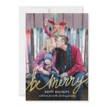 Klassieke kerstfotokaarten met gouden ritten