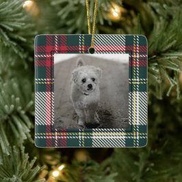 Klassieke kerstfoto's zonder kerstfoto's Cera Keramisch Ornament
