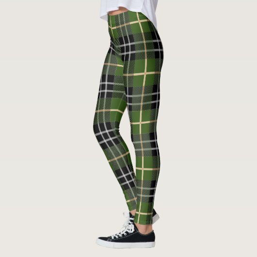 Klassieke kerstgroene speldenstang leggings (Links)