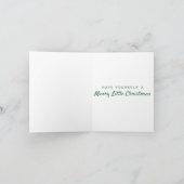 Klassieke kerstgroet van vogels feestdagen kaart (Binnen)