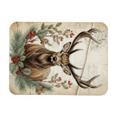 Klassieke Kerstherten Decoupage Kunst Magneet (Horizontaal)