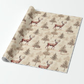 Klassieke Kerstherten en -boom Cadeaupapier (Uitgerold)