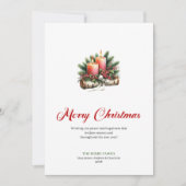 Klassieke kerstkaarsen rustic dennenboom groet feestdagenkaart (Voorkant)