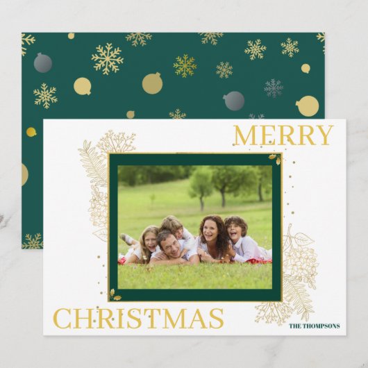 Klassieke Kerstkaart (Voorkant / Achterkant)