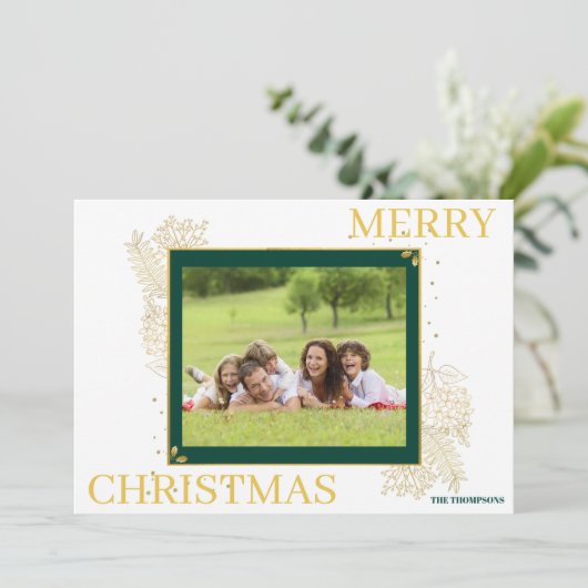 Klassieke Kerstkaart (Staand voorkant)