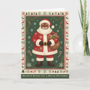Klassieke kerstkaart feestdagen kaart