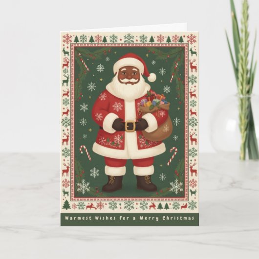Klassieke kerstkaart feestdagen kaart (Voorkant)