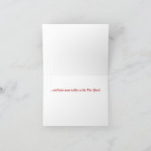 Klassieke kerstkaart kaart (Binnen)