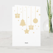 Klassieke kerstkaart kaart (Achterkant)