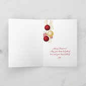 Klassieke kerstkaart kaart (Binnen)