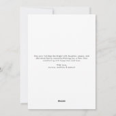 Klassieke kerstkaart 'Liefde & Vreugde'3 Familiefo (Achterkant)