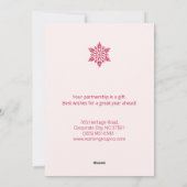 Klassieke kerstkaart met bedankje | bedrijfsinfo (Achterkant)