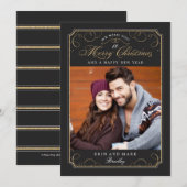 Klassieke kerstkaart met schuifwiel / feestelijke (Voorkant / Achterkant)