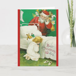 Klassieke kerstkaart voor kinderen feestdagen kaart